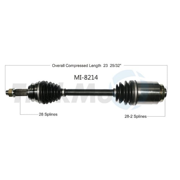 Surtrack Axle Cv Axle Shaft, Mi-8214 MI-8214 | Zoro